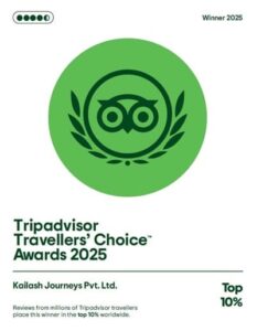 TripAdvisor Travelers Choice Award 2025 - Kailash Journeys