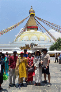 Our Kailash Group at Boudhanath stuppa